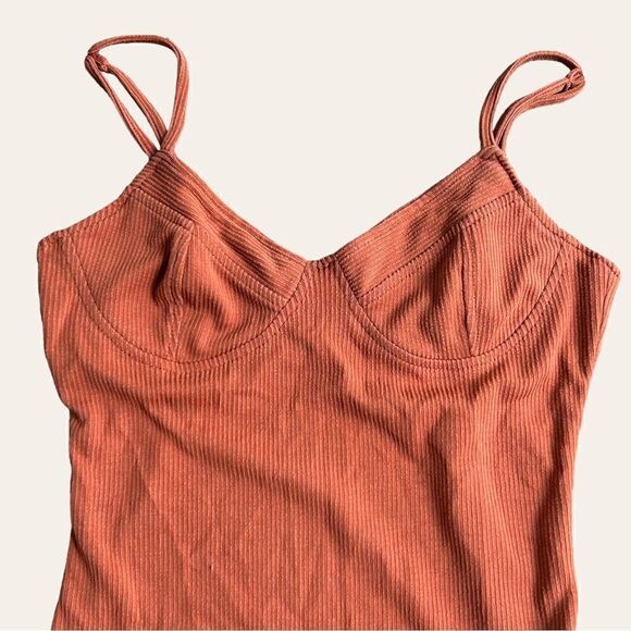 Forever 21 Burnt Orange Tank Bodysuit - Picture 2 of 5